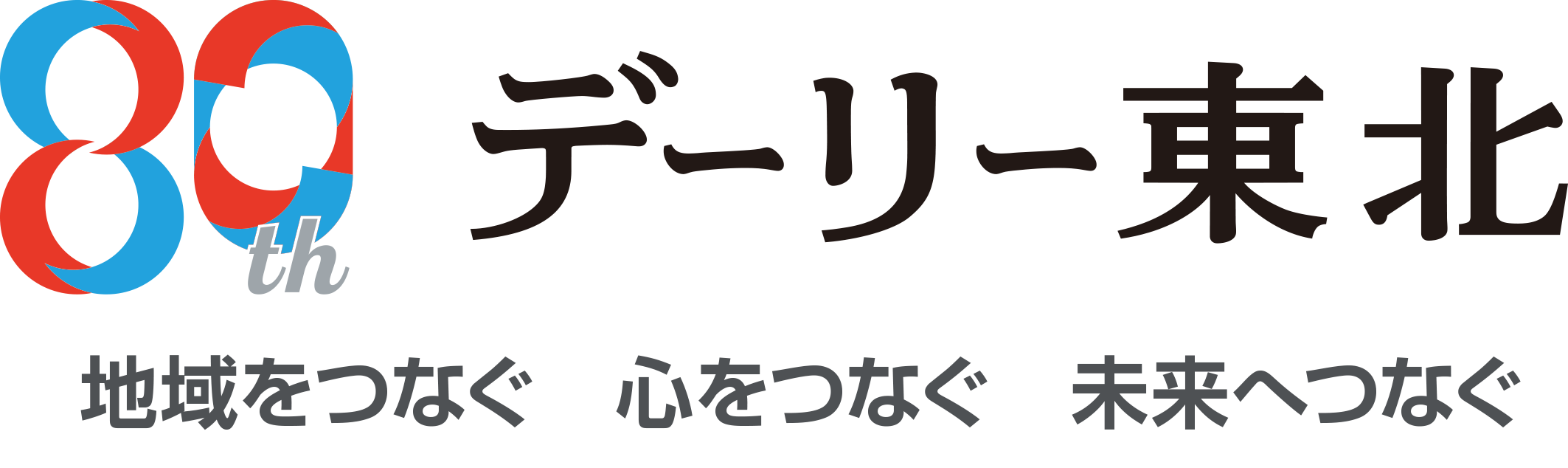 デーリー東北創刊80周年ロゴ